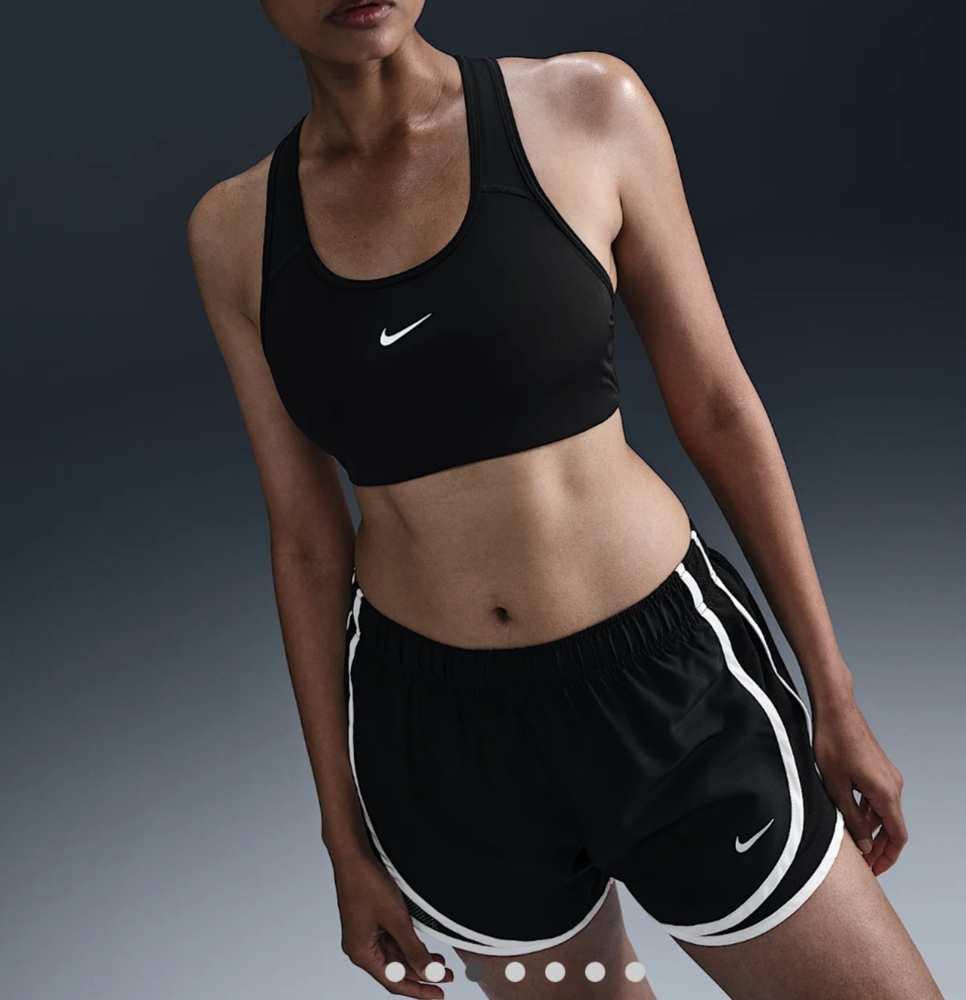 Nike Tempo Dri-Fit mid-rise brief-lined running shorts Size S Women's Black